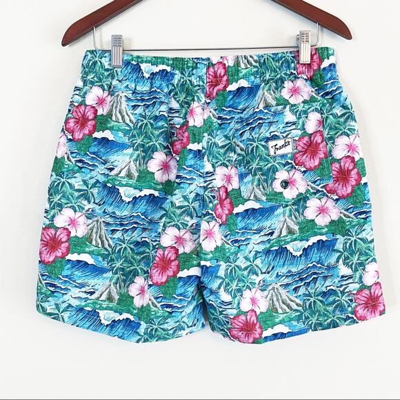 Frank’s tropical print swim trunks Large NEW - Picture 10 of 14